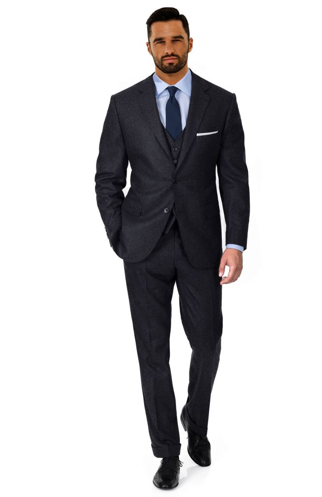 20172 Anthracite Slim Fit 3 Piece Suits