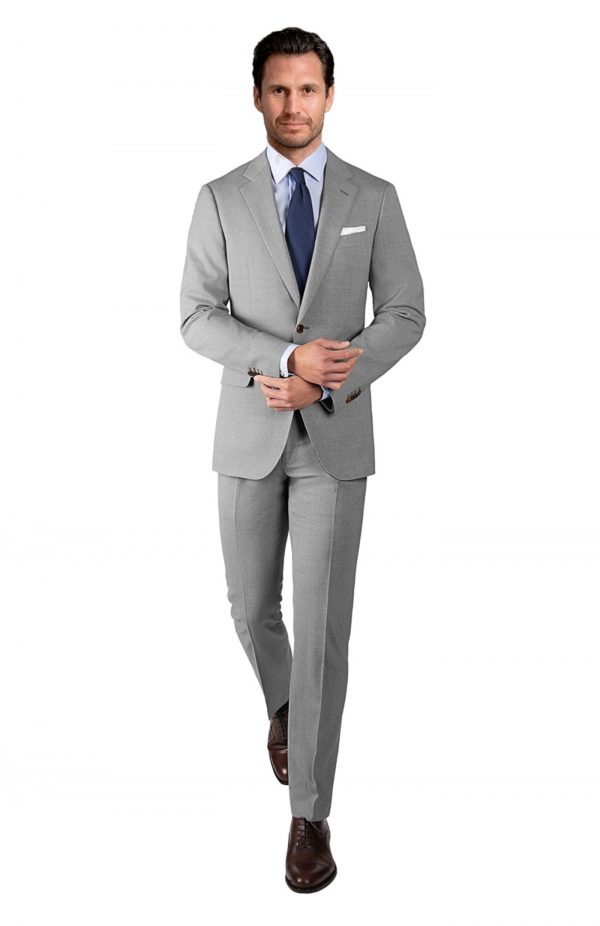 Light Grey Earth Care Loop Wool Suit – Samuelsohn