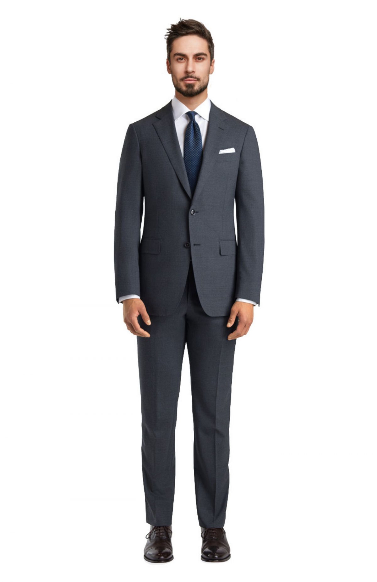 Grey Wool Suit - Tailored Suit Paris