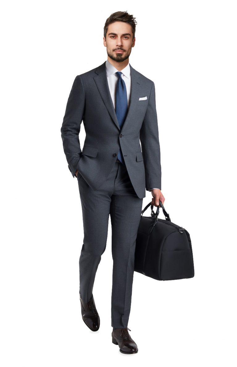 Grey Wool Suit - Tailored Suit Paris