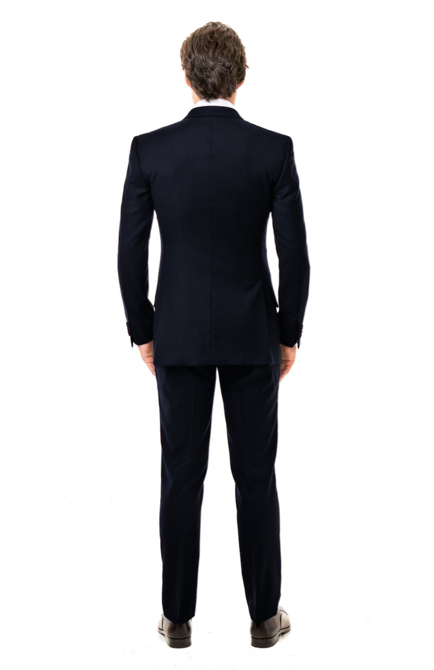 Dark Blue Double Breasted Suit - Tailored Suit Paris